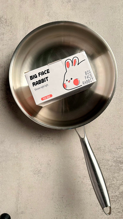 Zainco 28cm Tri-Ply Stainless Steel Pan with Free Light Rabbit Gift